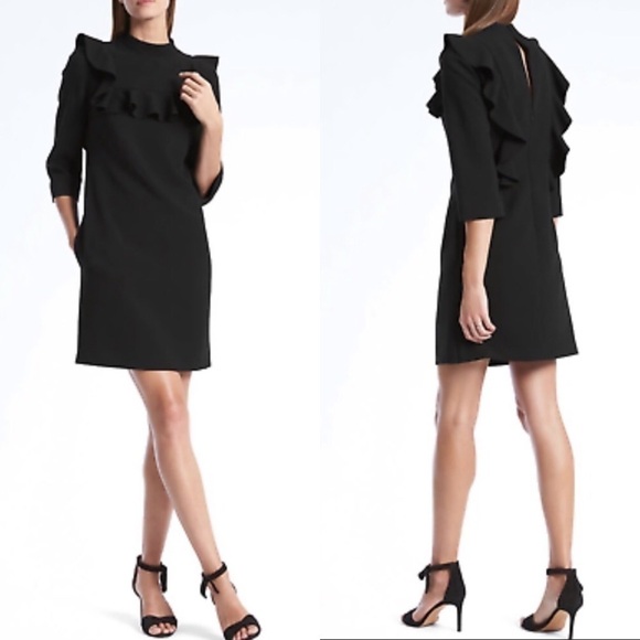 Banana Republic Black Dress 4 - Picture 1 of 6